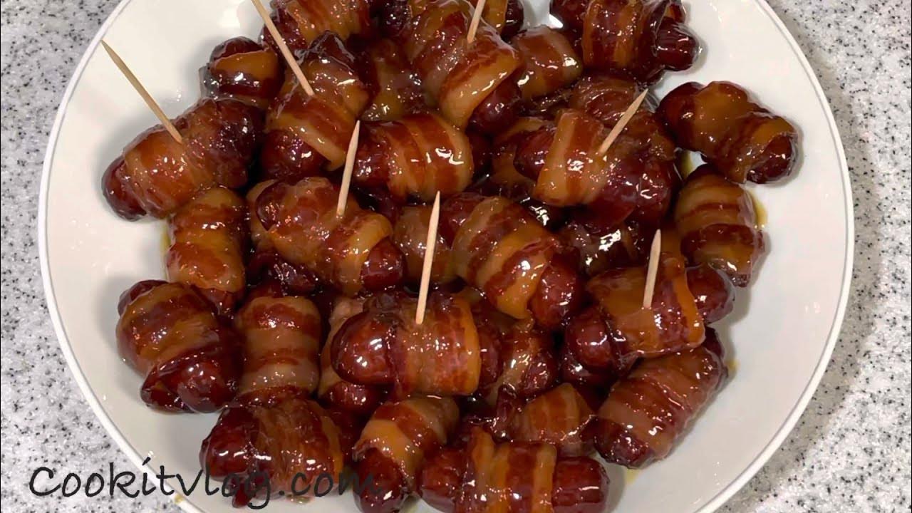 Candied BaconWrapped Smokies YouTube