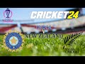 India vs New Zealand – Cricket 24 | World Cup Showdown | Full Match Live Gameplay