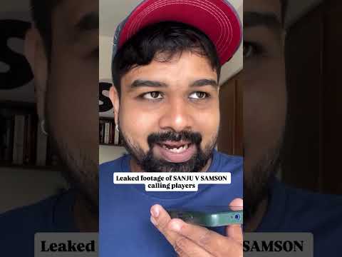Leaked Footage of SANJU V SAMSSON Calling Plyaers!