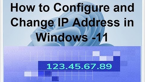 Windows-11 | How to configure & Change  IP Address in win-11 via Rohit shanu - 2021