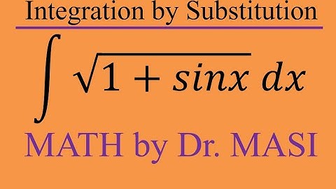 Integral of sqrt(1+sinx), How to integrate, Indefinite Integral, Integration, Calculus