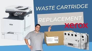 How to quickly replace the waste cartridge: Xerox VersaLink C625