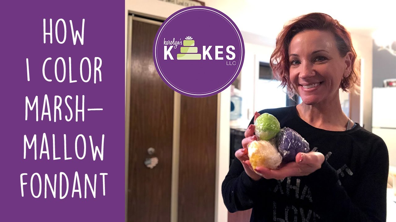 Как я раскрашиваю зефирную помадку