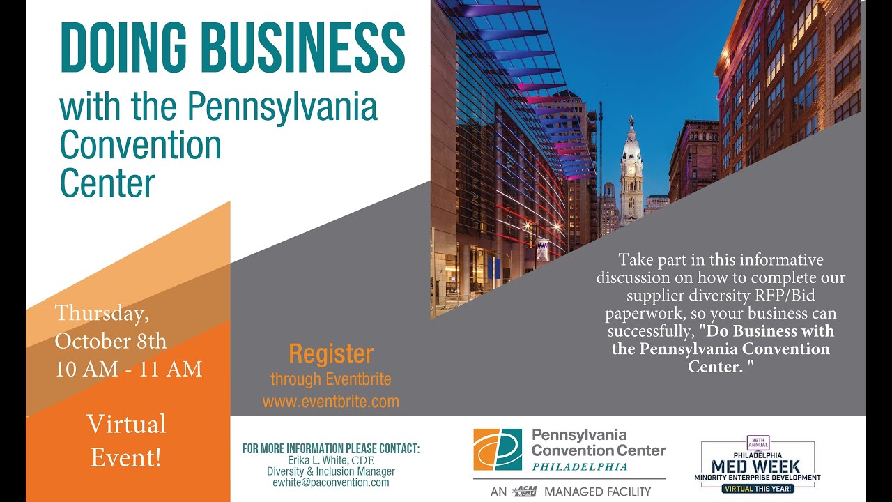 Doing Business with the PA Convention Center 2020