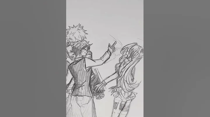 #bkdk #bakudeku #izukumidoriya #bakugou #villiandeku #mha #anime #drawing #ship #kissing •🧡Mine💚•