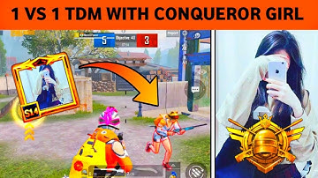 🔥1v1 TDM WITH CONQUEROR GIRL, THEY CHALLENGE FOR M24 ONLY IN TDM CAN WE WIN?