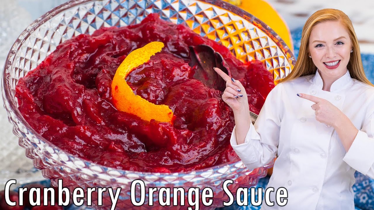 How to Make Homemade Orange Cranberry Sauce - YouTube