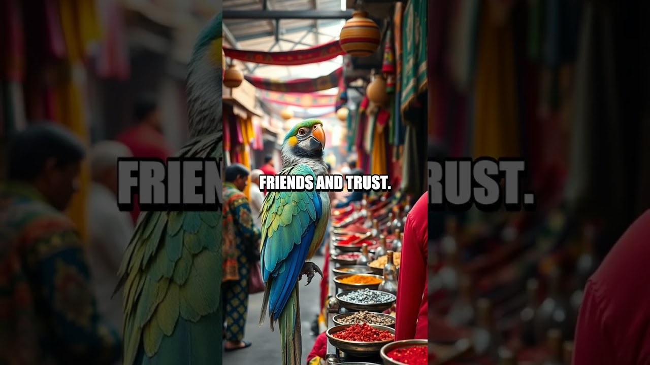 The Trustworthy Parrot and the Wise Merchant of Ancient Persia