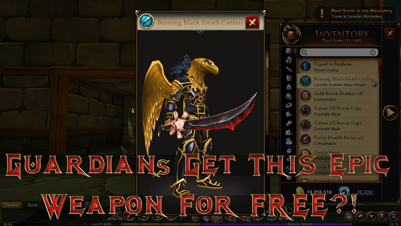 AQ3D How To Get 𝐁𝐮𝐫𝐧𝐢𝐧𝐠 𝐁𝐥𝐚𝐜𝐤 𝐁𝐥𝐚𝐝𝐞 𝐂𝐮𝐭𝐥𝐚𝐬𝐬!⚔️ AdventureQuest 3D YouTube