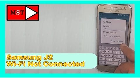 Samsung J2 WiFi Not Connected Easy Fixed