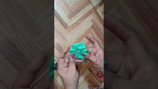 DIY Beautiful Flower Scrunchies 🌸 | Easy Hair Scrunchies Making at Home | Handmade Scrunchie
