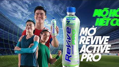 MỒ HÔI HẾT CỠ, MỞ REVIVE ACTIVE PRO MỚI - BÙ NƯỚC VƯỢT TRỘI VỚI 7 ION VÀ VITAMIN NHÓM B