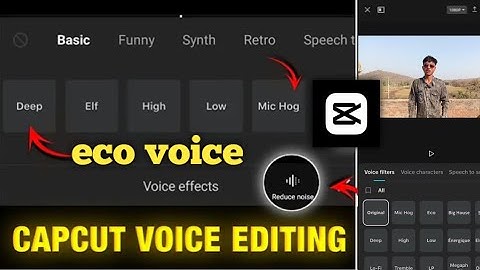 Capcut me eco voice me audio ko kaise set kare🎉 || capcut me eco voice editting kaise kare 💯
