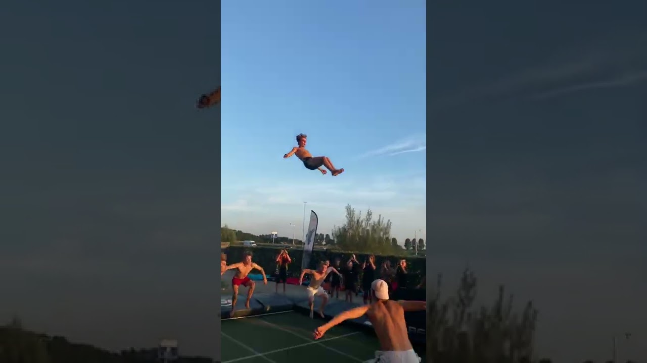 New WORLD RECORD for most flips on a tramp! @ernest.tramp on Instagram 