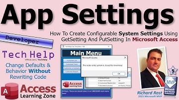 How To Create Configurable System Settings Using GetSetting And PutSetting In Microsoft Access