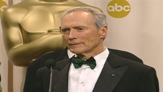 Clint Eastwood @ The Academy Awards 2005
http://www.hollywood.com
Clint Eastwood @ The Academy Awards 2005
Clint Eastwood addresses the press backstage after receiving the Oscar for Best Achievement in Directing & Best Motion Picture of the Year (Million Dollar Baby 2004.)
http://www.hollywood.com/celebrities/clint-eastwood-57306341/
For more celebrity interviews, movie trailers, and entertainment news visit Hollywood.com! Clint Eastwood @ The Academy Awards 2005