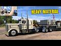 Hauling Building Materials Straight Piped CAT Peterbilt Hauling Building Materials Straight Piped CAT Peterbilt
