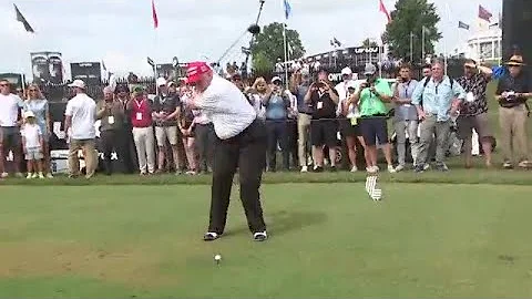 Donald Trump at LIV Golf tournament - DayDayNews