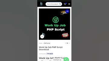 Work Up job Php Script Download #shorts