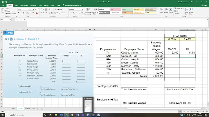ACNT 1329 Payroll & Bus Tax Accounting :EX3-1A
