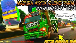 Madura Asyik Faris Chonang Oleng Parah Sampai Angkat Ban//Muatan Gayor Berani Oleng Parah!!!