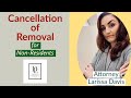 Applying for cancellation of removal as a nonresident