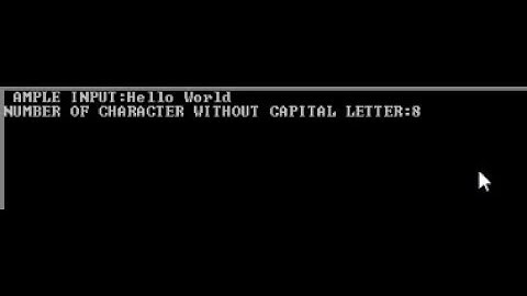Assembly programming language emu8086-Count the character without capital letter | bangla tutorial