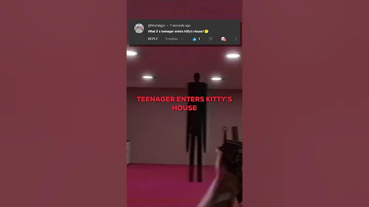 ☁️👁️What if a TEENAGER enter Kitty’s House?🌸 #shorts #backrooms #creepypasta