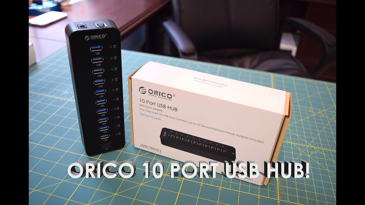 ORICO 10 Port USB 3.0 Hub Unboxing, Overview, Teardown, Test