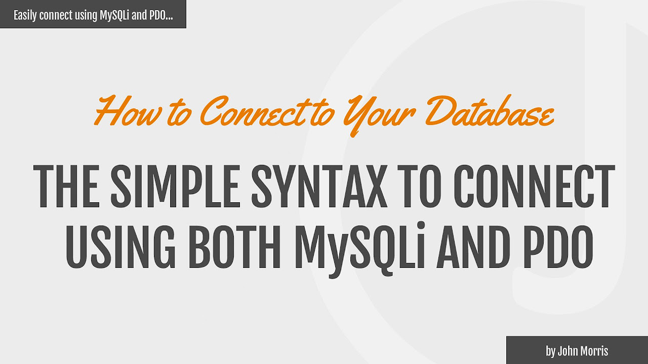 mysql กับ mysqli  Update 2022  How to Connect to Your MySQL Database Using MySQLi and PDO