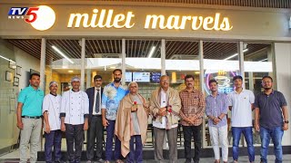 Actor Dr Bharath Reddy's Millet Marvels Restaurant at Hyderabad | Dr Khadar Vali | TV5 Tollywood