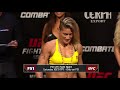 Valentina Shevchenko vs Priscila Cachoeira face-off | WEIGH-INS | UFC FIGHT NIGHT