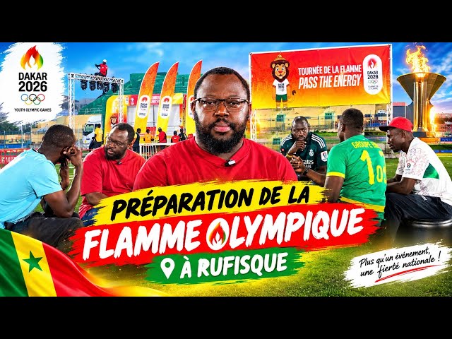 Préparation de la flamme olympique à rufisque