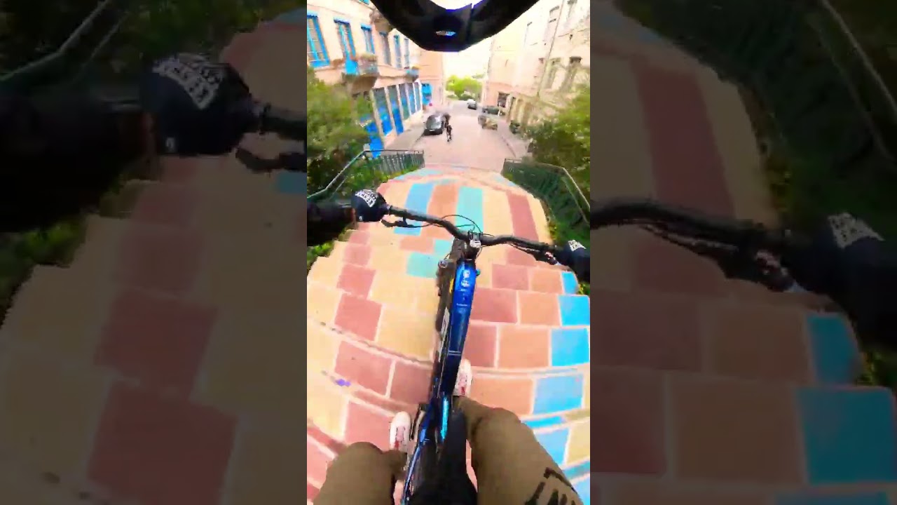 Urban Ride 🌈 Color stairs Mountainbike YouTube