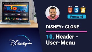 Disney+ Clone (HTML, CSS e Javascript) - Parte 10: Header (User-Menu)