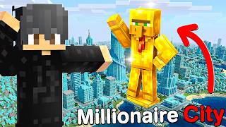I Found a illegal Billionaire Villager City in Minecraft!