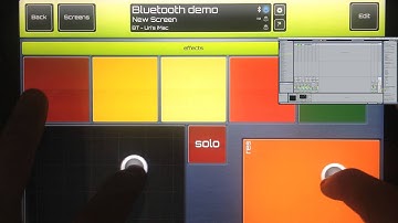 Sonic Logic Version 1.2 sneak preview - Controlling Ableton Live with Bluetooth