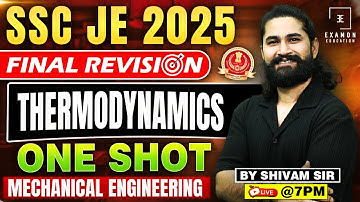 Thermodynamics in ONE SHOT | SSC JE Mechanical Classes | Thermodynamics for SSC JE 2025