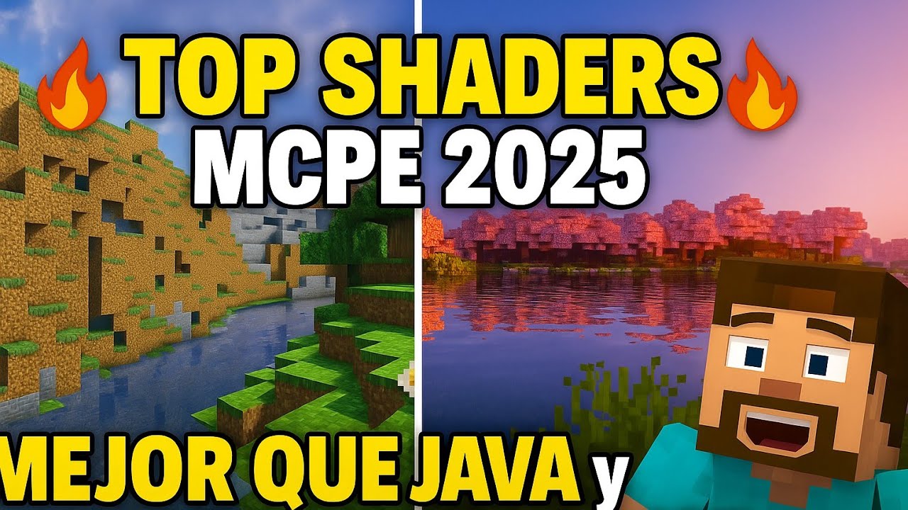 "TOP 5 SHADERS para Minecraft Bedrock 2025 – SIN LAG, Realistas y ...