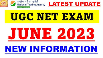 Ugc net exam June 2023 New information Latest update #studybharat #Amanvohra #9888523440