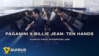 Paganini x Billie Jean: Ten Hands | Aureus Piano Showroom Jam!