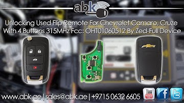 Used Chevrolet Flip Remote Key OHT01060512 Unlocking By Zed Full Key Programmer & PCF79XX Adapter
