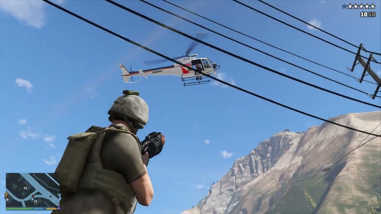 GTA 5 - Paleto Bay Sheriff Station Massacre + Ten Star Escape