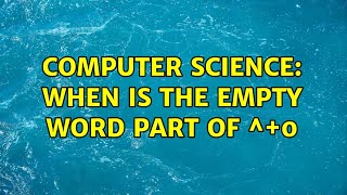 Computer Science: When is the empty word part of $A^+$? (3 Solutions!!)