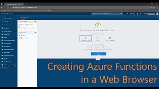Famous Your First Azure Function - Create in a browser Net Worth