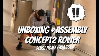 ASSEMBLING CONCEPT2 ROWER MODEL D | HOME GYM TOUR