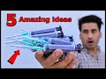 Syringe से किये 5 अजीबो गरीब New Experiments || Syringe New Experiment