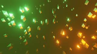 4k LOOP Green & Orange low Poly Light, No Copyright, Free Video, Motion Graphics, Background Video
