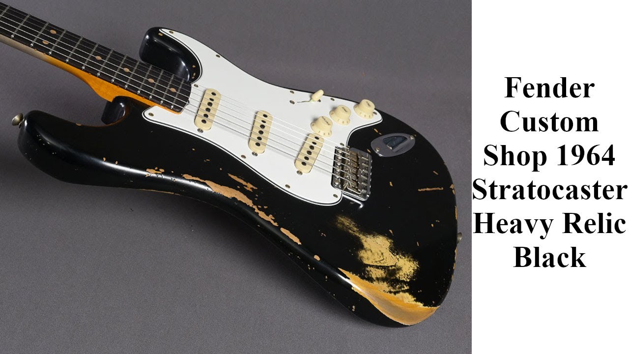 Fender Custom Shop Stratocaster 1964 Heavy Relic Black #R129734