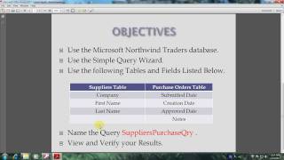 Access 2007 Tutorial How To Use The Simple Query Wizard